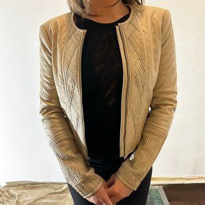 BCBGMAXAZRIA Leather Bomber Jacket - Size S